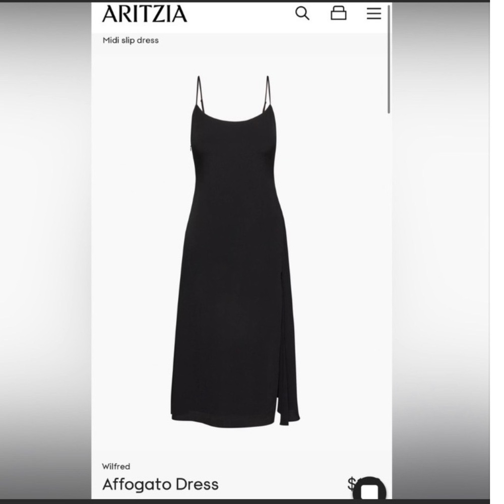 NWT Wilfred Affogato Midi Slip Dress